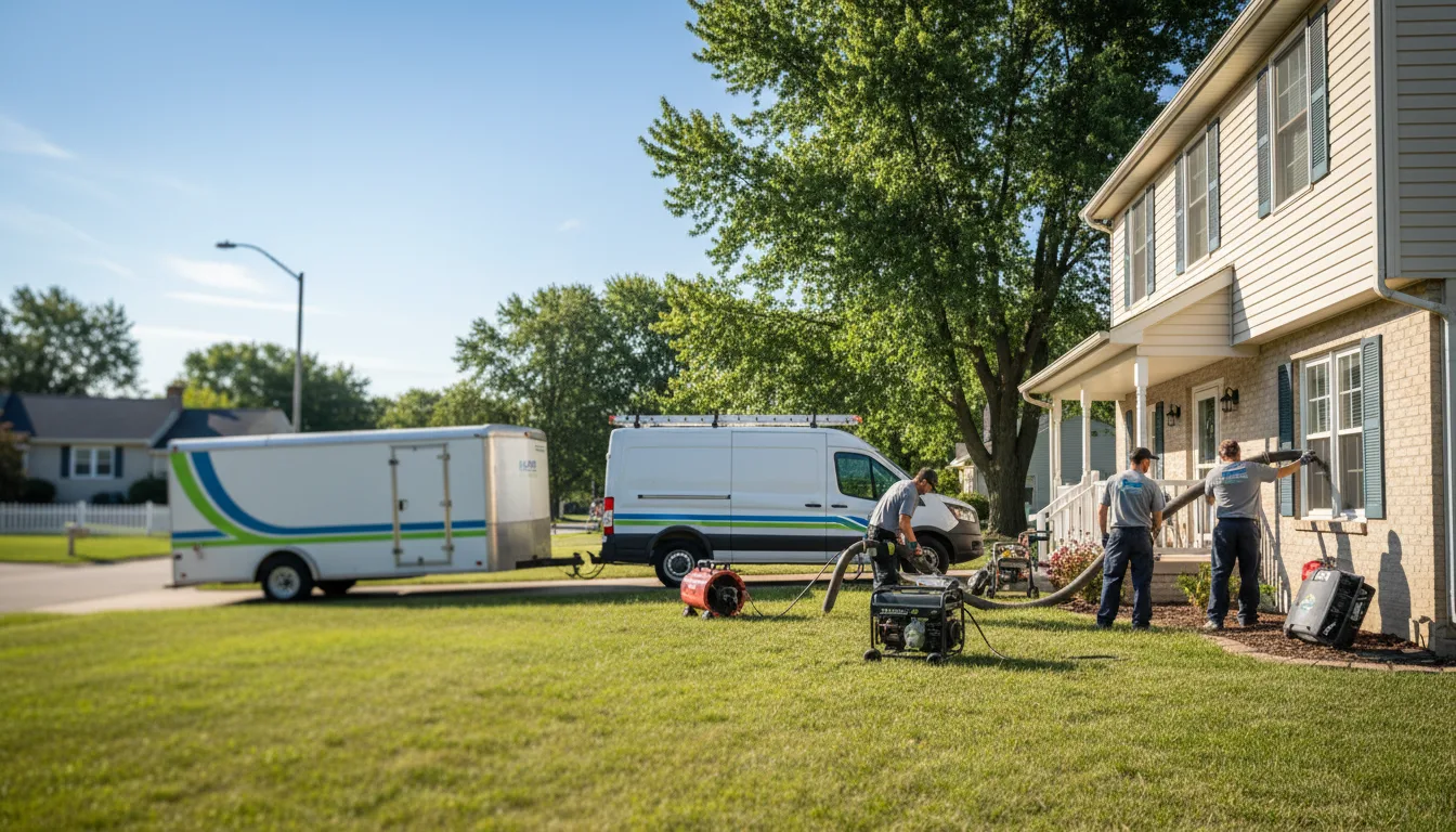 Flooded Basement Restoration And Cleanup With Repair in North Henderson, IL near me